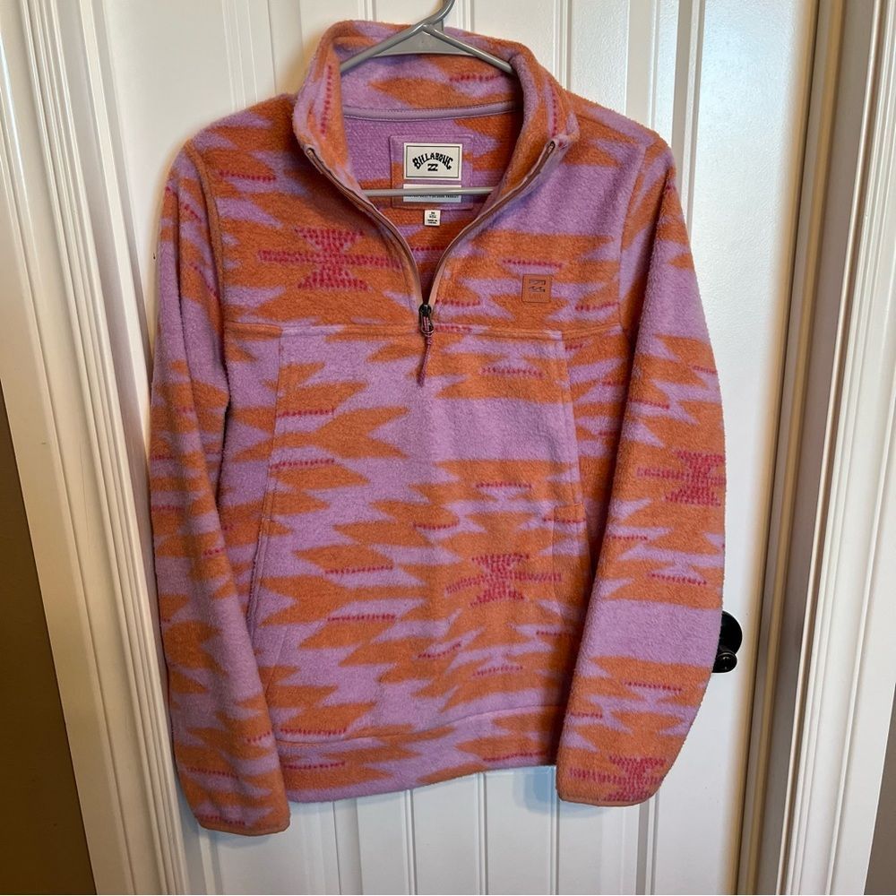 Billabong Aztec Print Fleece Pullover